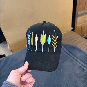 Pistil Arrow Embroidered Cap with Multicolor Arrows